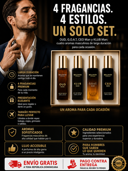 Bella Vita Luxury Set de Perfume para Hombre